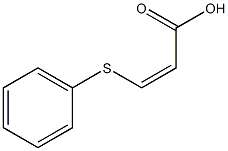 3-(苯基硫代)丙烯酸结构式