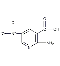 2-氨基-5-硝基烟酸结构式
