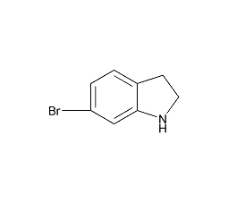 6-溴二氢吲哚结构式