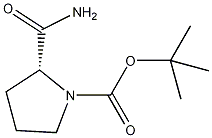 1-丁氧羰基-D-脯氨酰胺结构式
