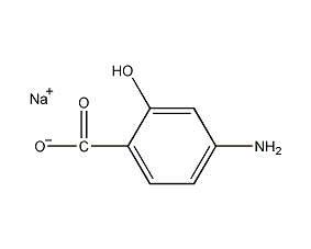 4-氨基水杨酸钠结构式