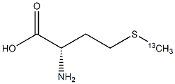 L-蛋氨酸-甲基-13C1结构式