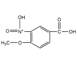 4-甲氧基-3-硝基苯甲酸结构式