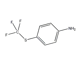 4-(三氟甲基硫代)苯胺结构式