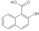 2-羟基-1-萘甲酸结构式