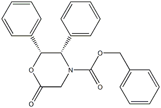 (2R,3S)-(−)-N-Z-6-氧-2,3-二苯基吗啉结构式