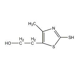二巯基-4-甲基-5-羟基乙基噻唑结构式