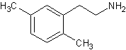 2,5-二甲基苯乙基胺结构式