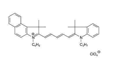 3-Butyl-2-[5-(1,3-dihydro-3,3-dimethyl-1-propyl-2H-indol-2-ylidene)-penta-1,3-dienyl]-1,1- dimethyl-1H-benzo[e]indolium perchlorate