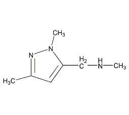 N-[(1,3-二甲基-1H-吡唑-5-基)甲]-N-甲基胺结构式