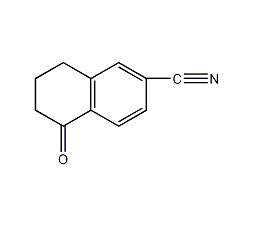 6-氰基-四氢萘酮结构式