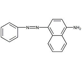 4-苯偶氮-1-萘胺结构式