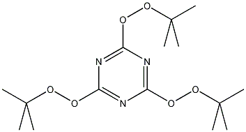 2,4,6-三(叔丁基过氧基-1,3,5-三嗪结构式