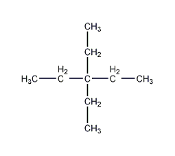 3,3-二乙基戊烷结构式