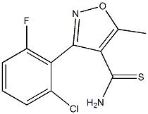 3-(2-氯-6-氟苯基)-5-甲基异恶唑-4-甲硫酰胺结构式