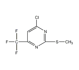 4-氯-2-甲硫基-6-三氟甲基嘧啶结构式