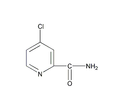 4-氯吡啶-2-酰胺结构式