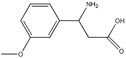 3-氨基-3-(3-甲氧基苯基)丙酸结构式