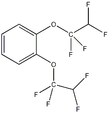 1,2-双(1,1,2,2-四氟乙氧基)苯结构式