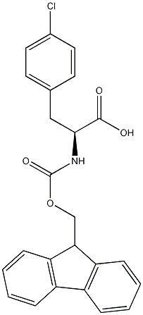 N-芴甲氧羰基-L-4-氯苯丙氨酸结构式