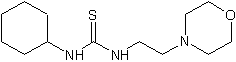 1-环己基-3-(2-吗啉乙基)硫脲结构式