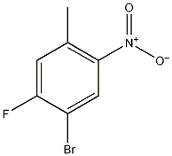 4-溴-5-氟-2-硝基甲苯结构式