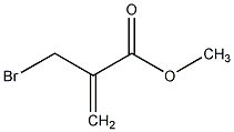 2-(溴甲基)丙烯酸甲酯结构式