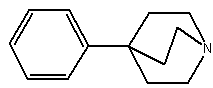 4-苯基奎宁环结构式