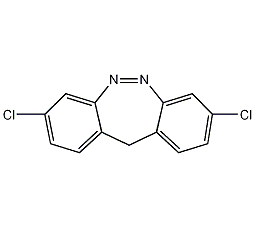 3,8-二氯-11H-二苯并唑-[1,2]-二氮结构式
