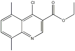 乙基4-氯-5,8-二甲基喹啉-3-羧酸结构式