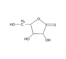 D(+)-核糖酸γ-内酯结构式