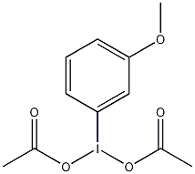 双(乙酸根合-O)(3-甲氧)碘结构式
