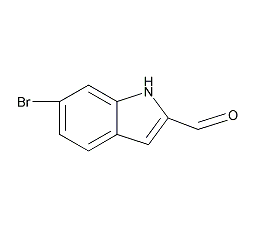 6-溴吲哚-2-甲醛结构式