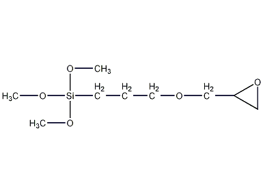 (3-环氧丙基丙氧基)三甲氧基硅烷结构式