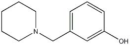 3-(1-哌啶甲基)苯酚结构式