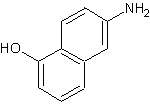 6-氨基-1-萘酚结构式