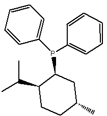 (S)-(+)-新薄荷基二苯基膦结构式