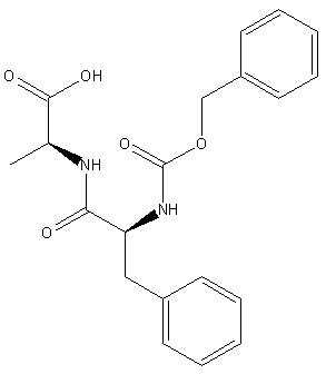 Z-苯丙酰胺-丙氨酸-OH结构式