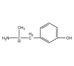 3(2-氨丙基)苯酚结构式