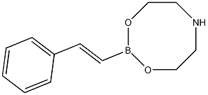 ß-苯乙烯硼酸二乙醇胺酯结构式