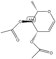3,4-乙酰基-6-脱氧-L-葡萄糖酸钙结构式