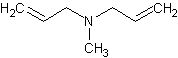 N,N-二烯丙酯基甲胺结构式