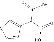 3-噻吩丙二酸结构式