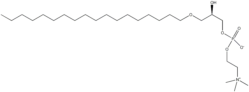 γ-O-十八烷基-L-α-溶血卵磷脂结构式