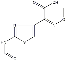 2-(2-甲酰胺基噻唑-4-基)-2-甲氧乙酸结构式