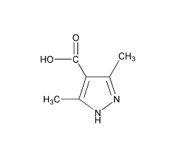 3,5-二甲基-1H-吡唑-4-羧酸结构式