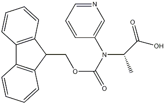 FMOC-β-(3-吡啶基)-D-Ala-OH结构式