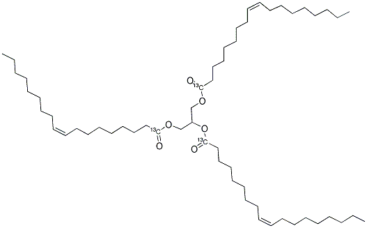 甘油基三(油酸-1-13C)结构式