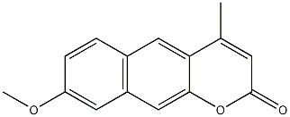 8-甲氧基-4-甲基苯并香豆素结构式