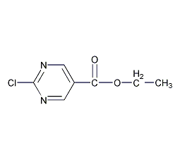 2-氯嘧啶-5-甲酸乙酯结构式